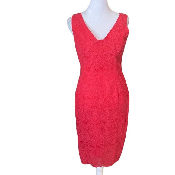Tory Burch Cameron Lace Sheath Dress Size 2 - Picture 2 of 8